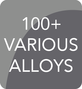100+ Alloys